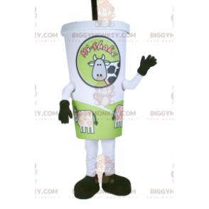 Milchshake zum Mitnehmen BIGGYMONKEY™ Maskottchen-Kostüm -