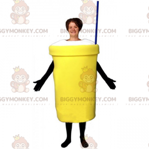 Costume da mascotte Milkshake BIGGYMONKEY™ con cannuccia -