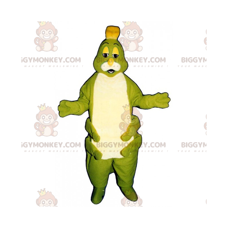 Disfraz de mascota Ciempiés verde y panza blanca BIGGYMONKEY™ -