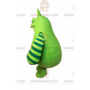 Disfraz de mascota Green Monster BIGGYMONKEY™ con rayas en los