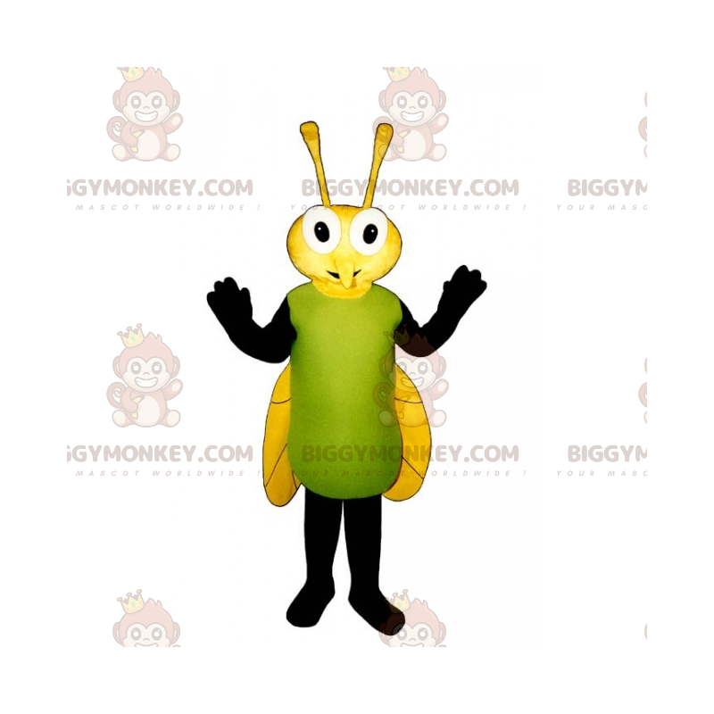 Costume de mascotte BIGGYMONKEY™ de mouche aux ailes jaunes -