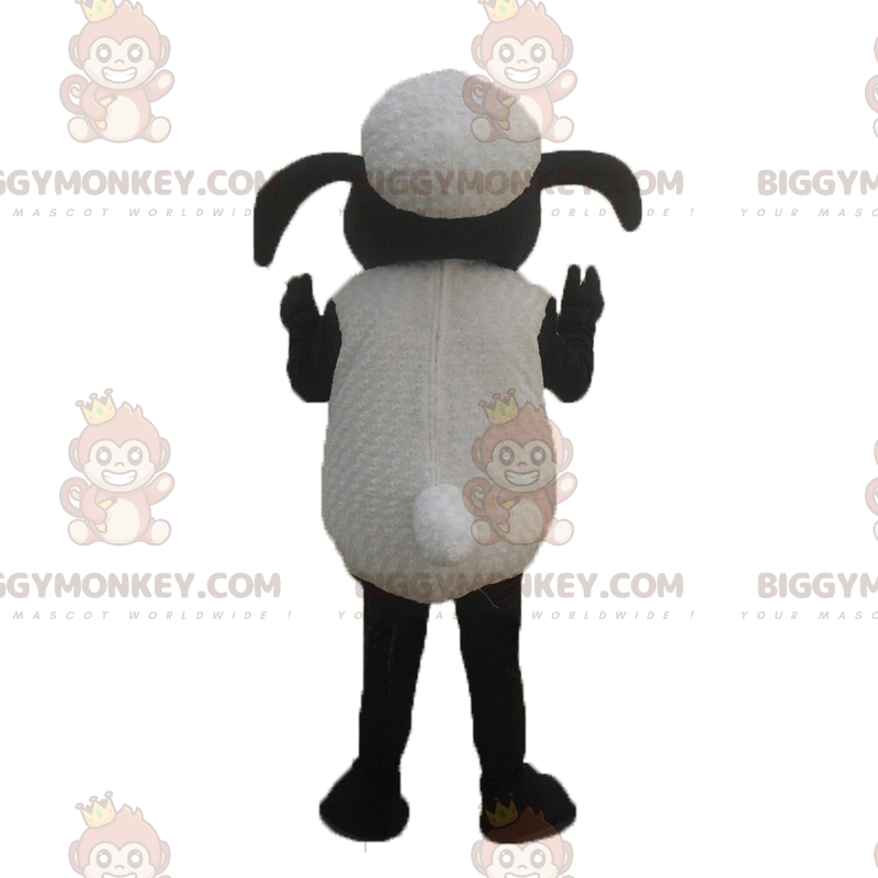 Costume de mascotte BIGGYMONKEY™ de mouton de dessin anime -