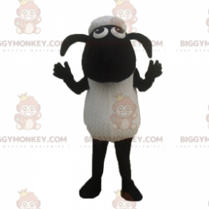 Disfraz de mascota BIGGYMONKEY™ de oveja de dibujos animados -