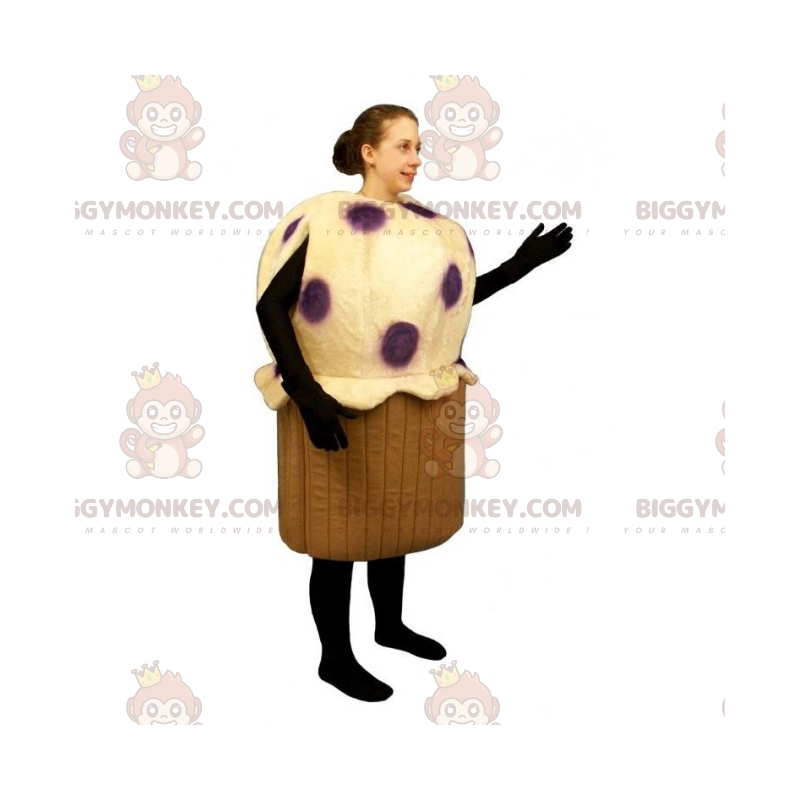 Costume de mascotte BIGGYMONKEY™ de muffin aux fruits -