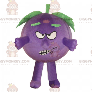 Angry Face Blueberry BIGGYMONKEY™ mascottekostuum -