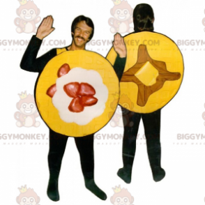 Strawberry Maple Syrup Pancake BIGGYMONKEY™ Mascot Costume -