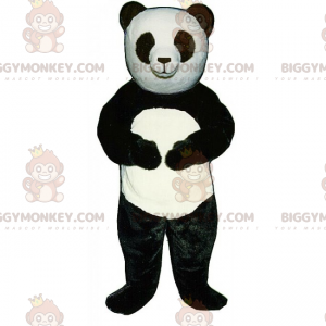 Traje de mascote Panda de olhos pretos BIGGYMONKEY™ –