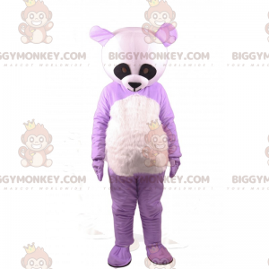 Disfraz de mascota Panda morado BIGGYMONKEY™ - Biggymonkey.com