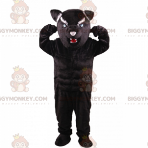 Aggressive Looking Panther BIGGYMONKEY™ Mascot Costume -