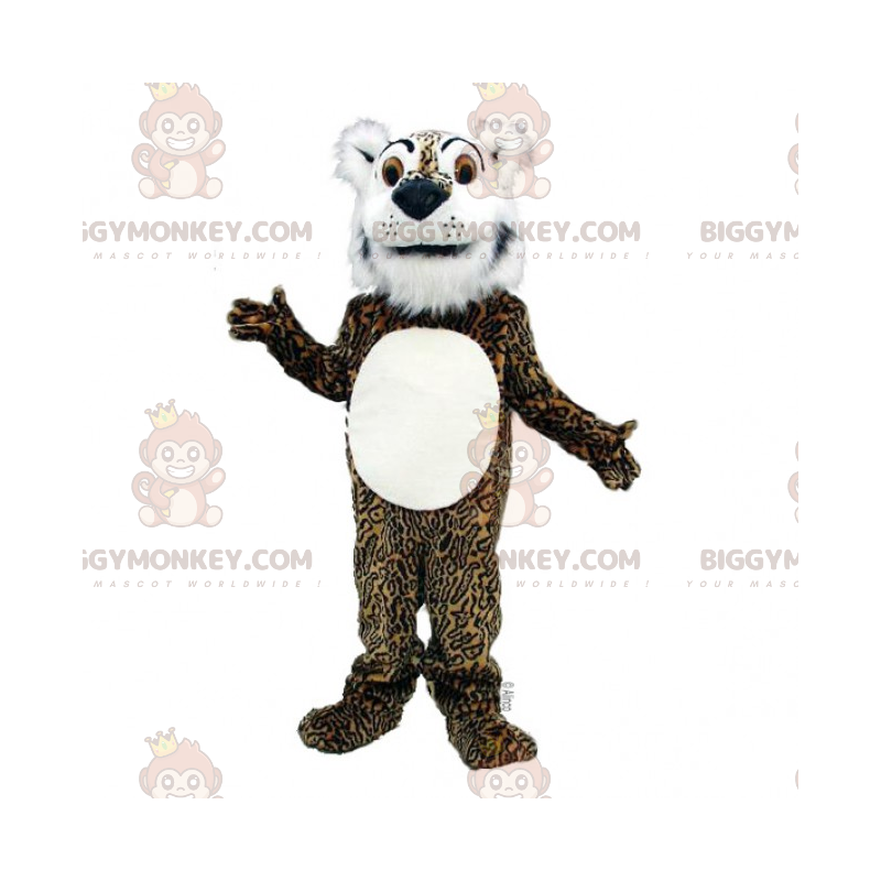 Costume de mascotte BIGGYMONKEY™ de panthère aux oreilles