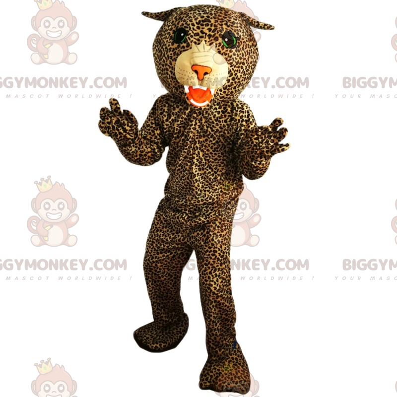 Costume da mascotte Pantera dagli occhi verdi BIGGYMONKEY™ -