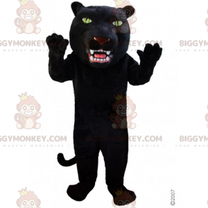 Στολή μασκότ Panther BIGGYMONKEY™ με μεγάλο κεφάλι -