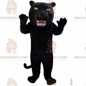 Panther BIGGYMONKEY™ maskotkostume med stort hoved -