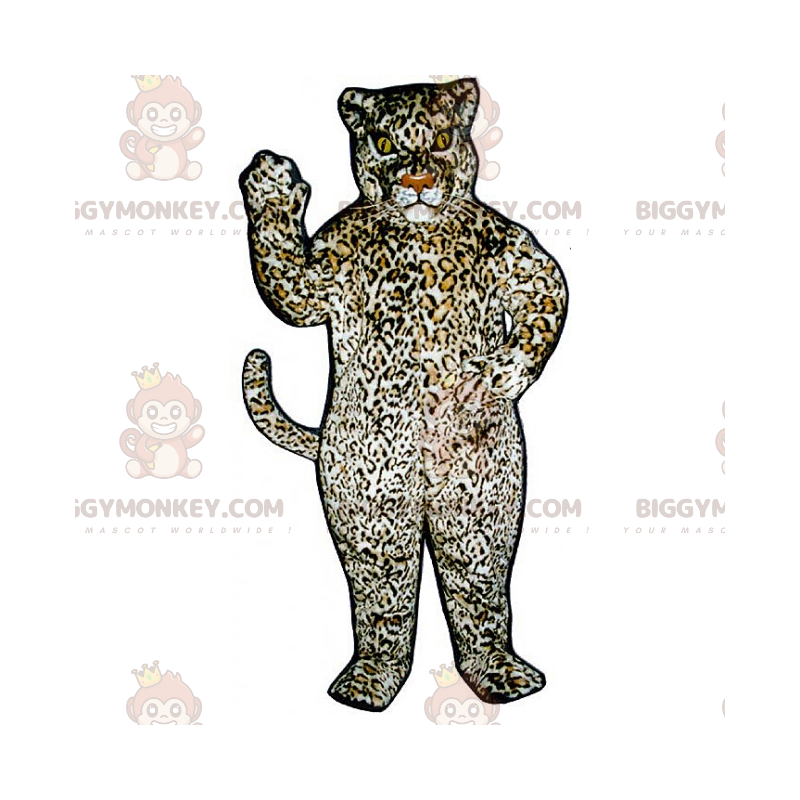 Panther BIGGYMONKEY™ maskotdräkt med stora fläckar -