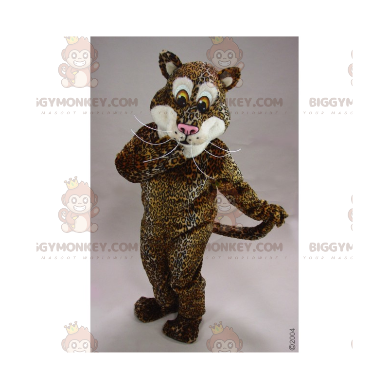 BIGGYMONKEY™ Panther Mascot Costume with Long Whiskers -