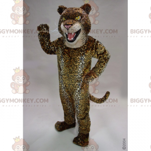 Στολή μασκότ Panther BIGGYMONKEY™ με μικροσκοπικές κηλίδες -