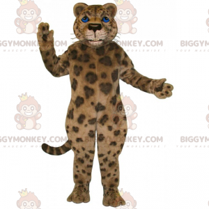 Traje de mascote Pantera com Olhos Azuis BIGGYMONKEY™ –