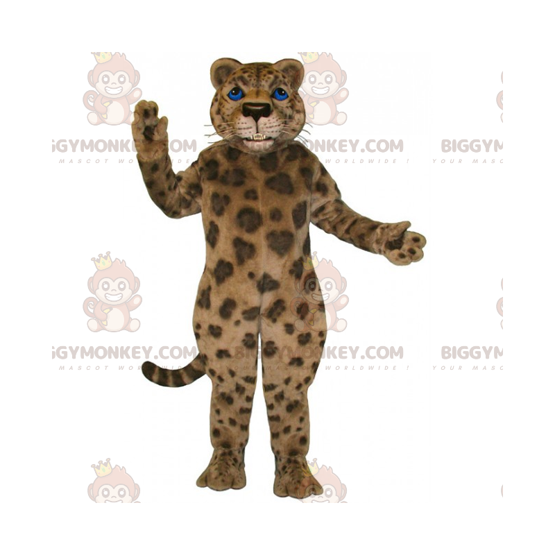 Panther mit blauen Augen BIGGYMONKEY™ Maskottchen-Kostüm -