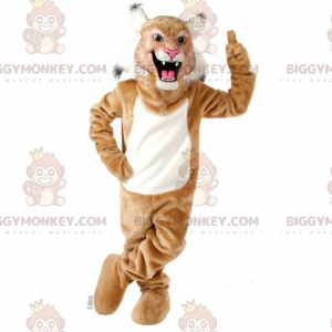 Disfraz de mascota Pantera blanca y canela BIGGYMONKEY™ -