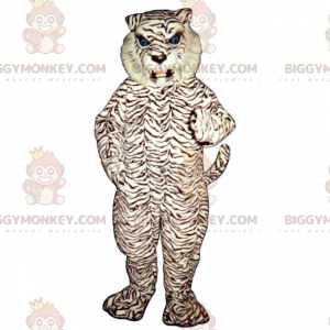 BIGGYMONKEY™ Blue Eyed White Panther Mascot Costume –