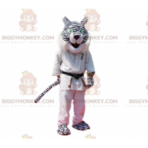 BIGGYMONKEY™ Mascot Costume of Black and White Panther in Judo