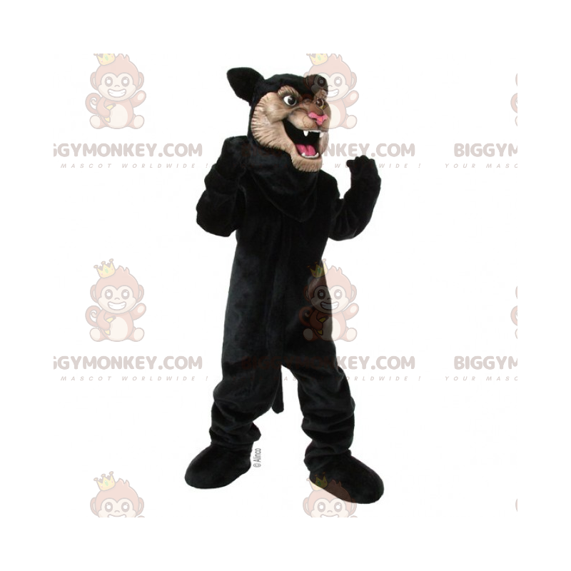 Black Panther Tan Face BIGGYMONKEY™ maskottiasu -