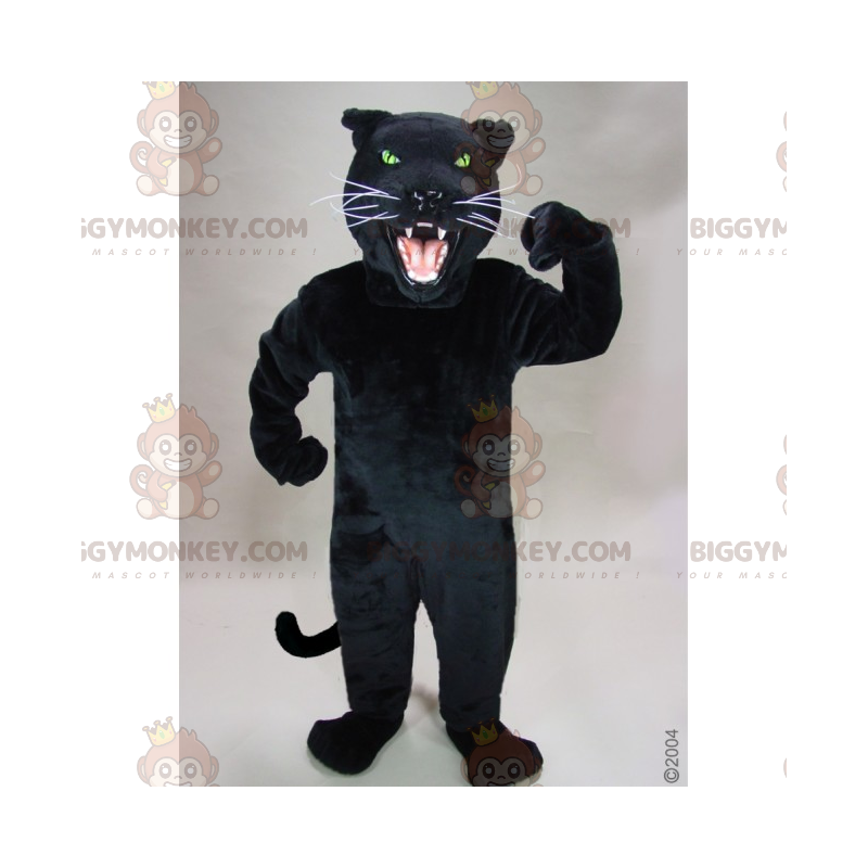 Sort panter med hvide knurhår BIGGYMONKEY™ maskotkostume -