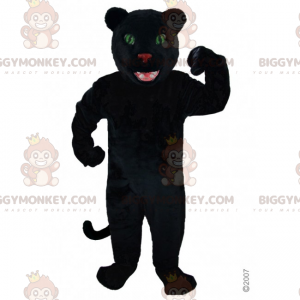 Black Panther Green Eyes BIGGYMONKEY™ Maskottchenkostüm -