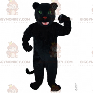 Costume de mascotte BIGGYMONKEY™ de panthère noire et yeux