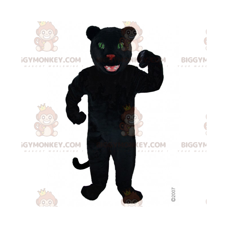 Black Panther Green Eyes BIGGYMONKEY™ maskotdräkt - BiggyMonkey