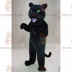 Black Panther Green Eyes BIGGYMONKEY™ maskotdräkt - BiggyMonkey