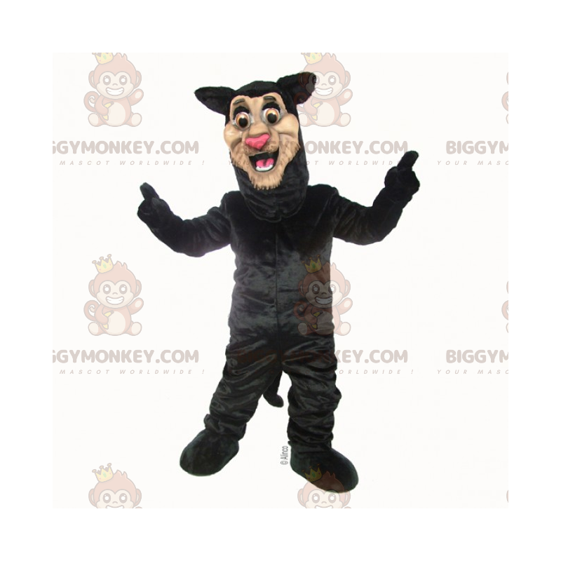 Costume da mascotte BIGGYMONKEY™ da pantera nera Formato L (175-180 CM)