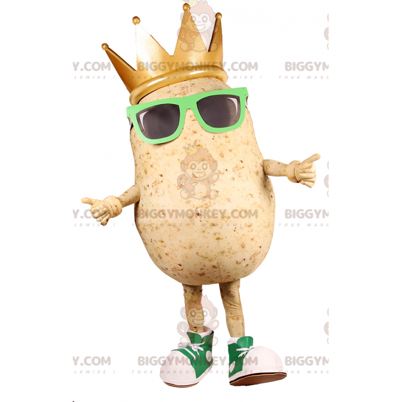 Kartoffel BIGGYMONKEY™ maskotkostume med solbriller og