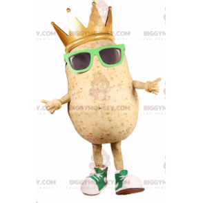 Costume de mascotte BIGGYMONKEY™ de patate avec lunettes de