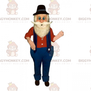 BIGGYMONKEY™ Farmer In Overalls Mascot Costume - Biggymonkey.com