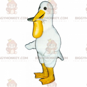 Costume de mascotte BIGGYMONKEY™ de pélican avec poisson -