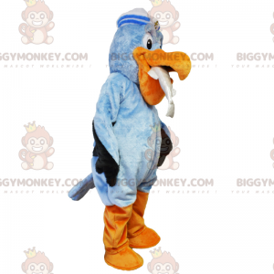 BIGGYMONKEY™ Havspelikan med fiskmaskotdräkt - BiggyMonkey