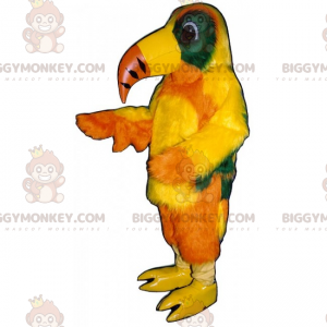 Kostým maskota žlutého papouška s dlouhými zobáky BIGGYMONKEY™
