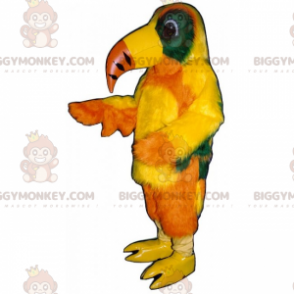 BIGGYMONKEY™ Gelber Langschnabel-Papagei-Maskottchen-Kostüm -