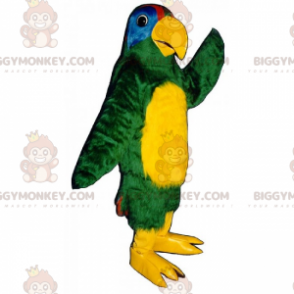 Costume de mascotte BIGGYMONKEY™ de perroquet au ventre jaune -