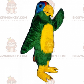 Kostium maskotki żółtej papugi brzusznej BIGGYMONKEY™ -
