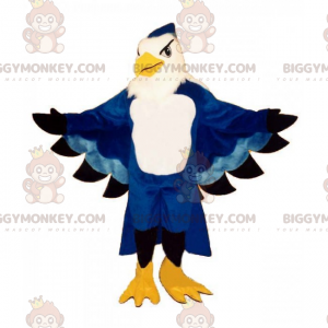 Costume de mascotte BIGGYMONKEY™ de perroquet bleu majestueux -