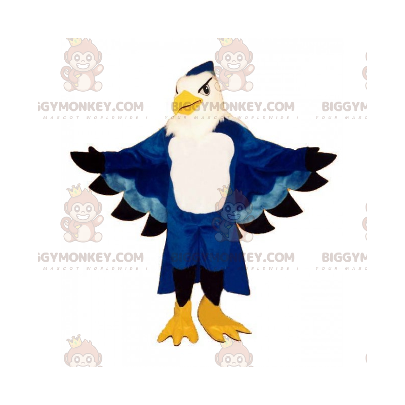 Majestætisk blå papegøje BIGGYMONKEY™ maskotkostume -