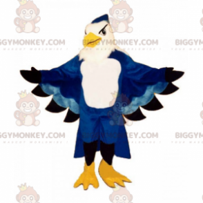 Majestueuze blauwe papegaai BIGGYMONKEY™ mascottekostuum -