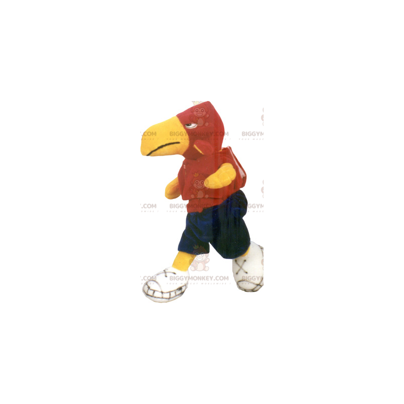 Traje de mascote Parrot BIGGYMONKEY™ em roupas esportivas –