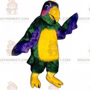 Costume de mascotte BIGGYMONKEY™ de perroquet multicolore -