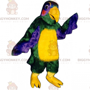 Veelkleurige papegaai BIGGYMONKEY™ mascottekostuum -