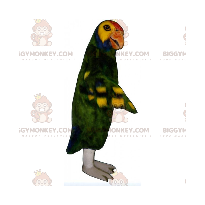 Costume da mascotte Pappagallo verde BIGGYMONKEY™ -