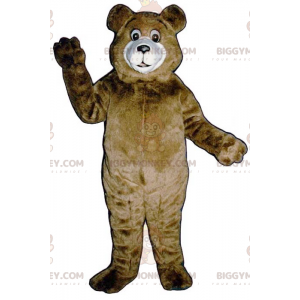 Traje de mascote Big Giant Brown e White Bear BIGGYMONKEY™ –