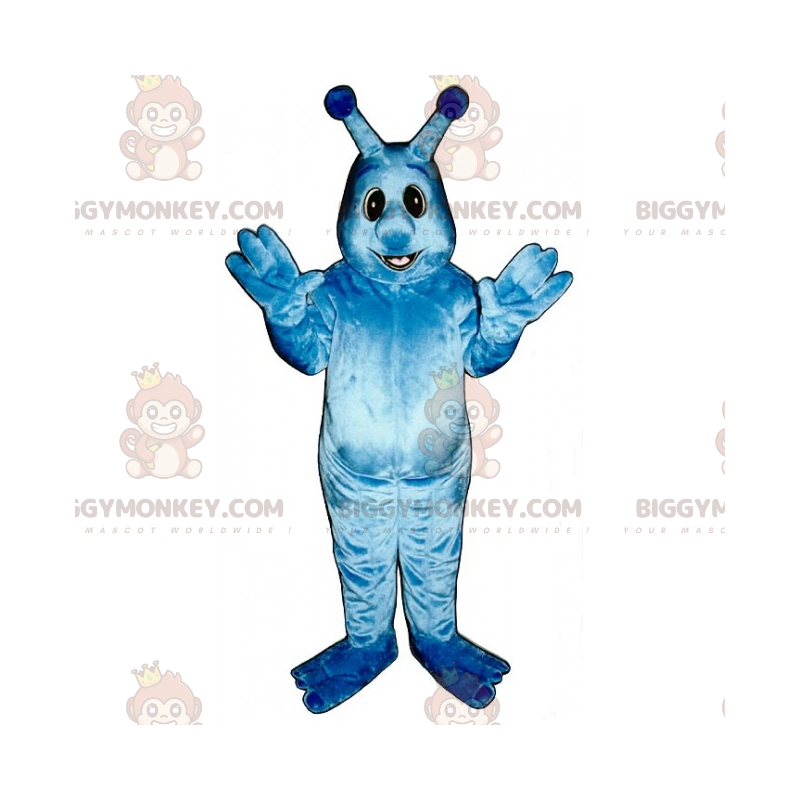 Traje de mascote de personagem BIGGYMONKEY™ - Alien com antenas